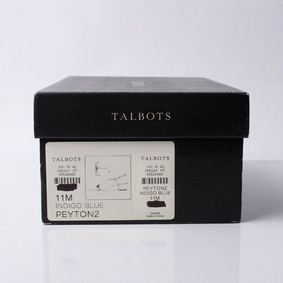 Talbots Peyton2 Womens Blue Suede T-Strap Sandals Sz 11 Open Toe Slingbacks New - Picture 9 of 9